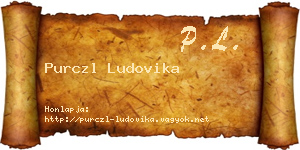 Purczl Ludovika névjegykártya